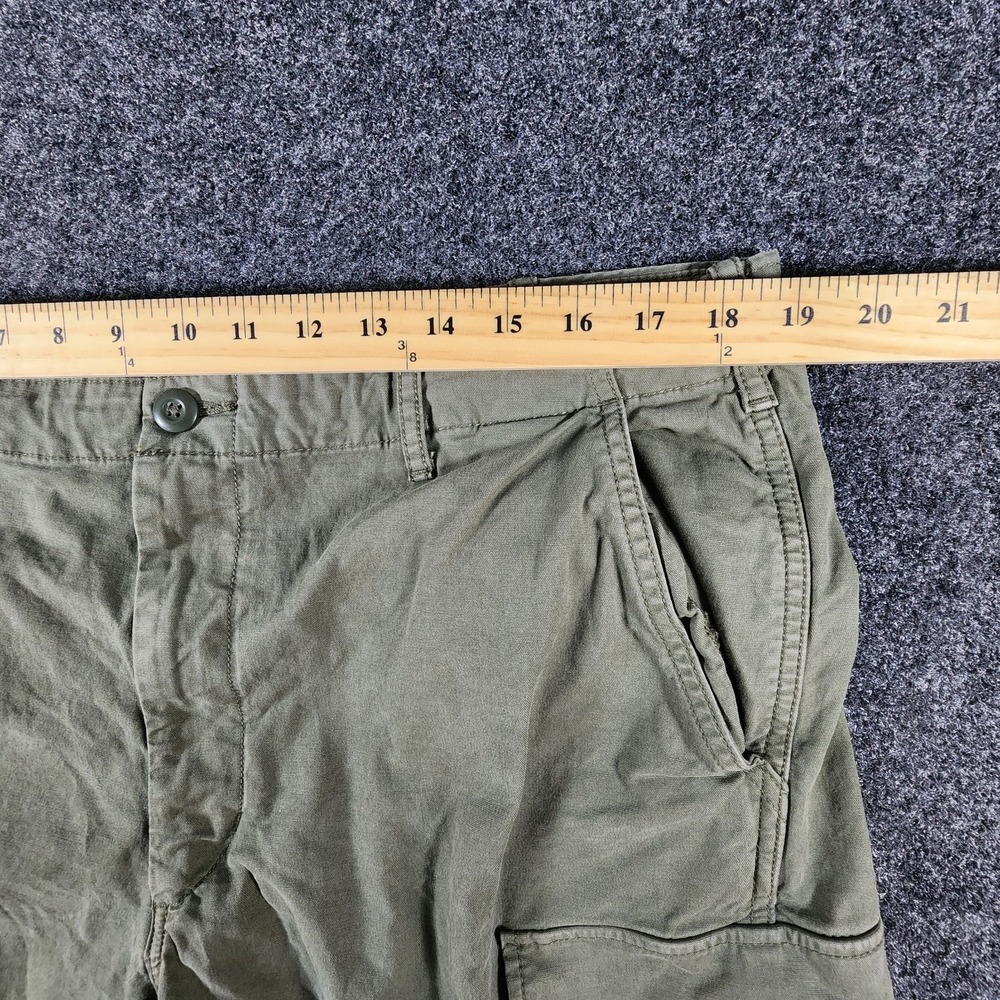 Uniqlo‎ Cargo Pants Men XL 37x30 Army Green Work Utility Military Wide Leg Baggy - Picture 8 of 10